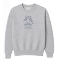 Youth Kissing Dutch Crewneck (Gray) *Embroidered