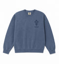Triple Edelweiss Crewneck (Blue) *Embroidered
