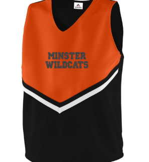 Minster Mini Cheer Uniform - Orange & Black