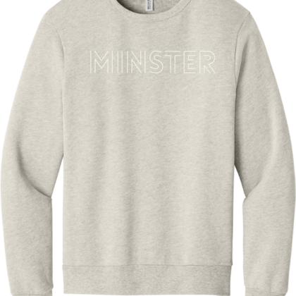 minster outline sponge fleece crewneck