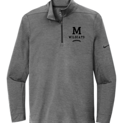 nike minster wildcats football 1/2 zip