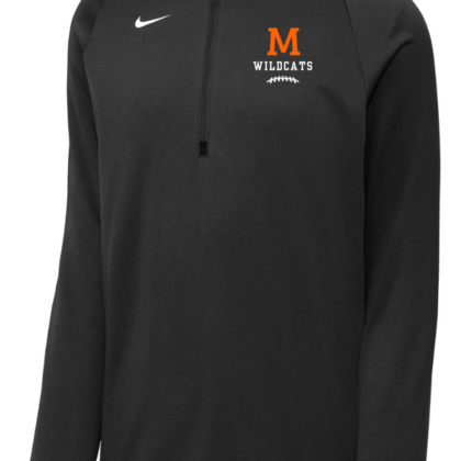 minster wildcat football 1/4 zip fleece