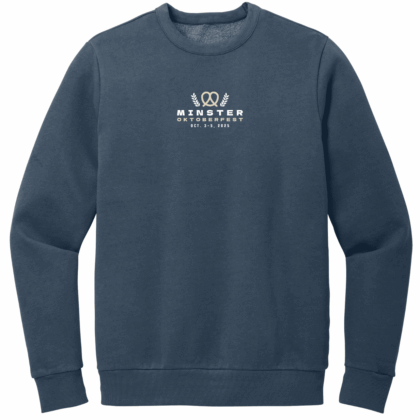 minster oktoberfest pretzel design on crewneck